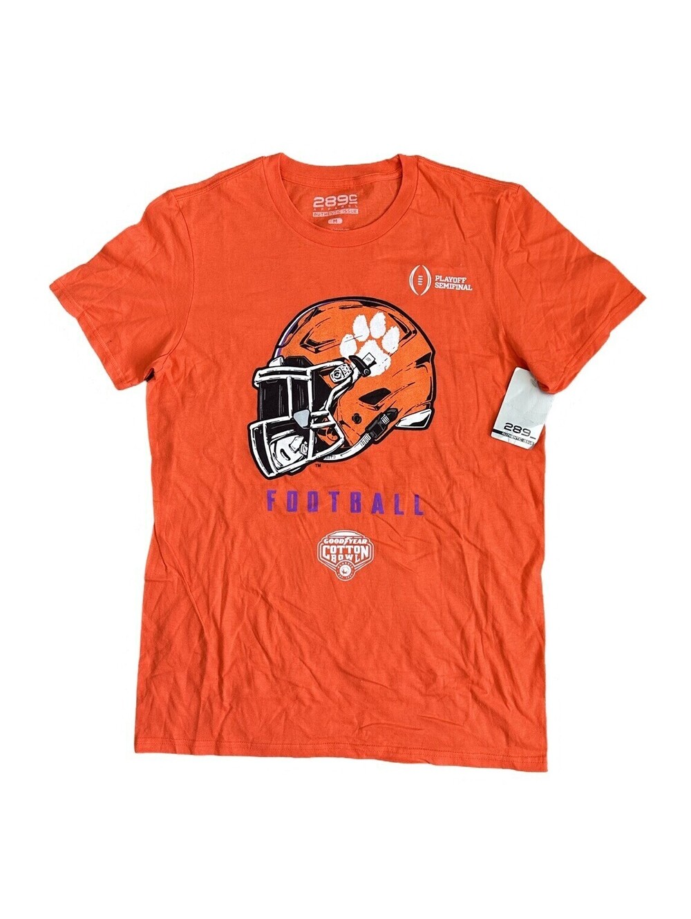 Clemson Tigers College Football Playoff Orange Tee Shirt Men's Size Medium New